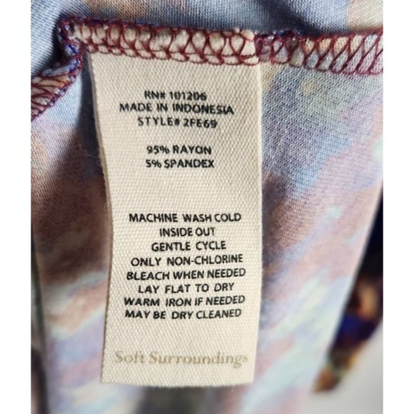 Soft Surroundings Women's Sz. S Estelle Multi Tropical Maxi Dress - Picture 5 of 7